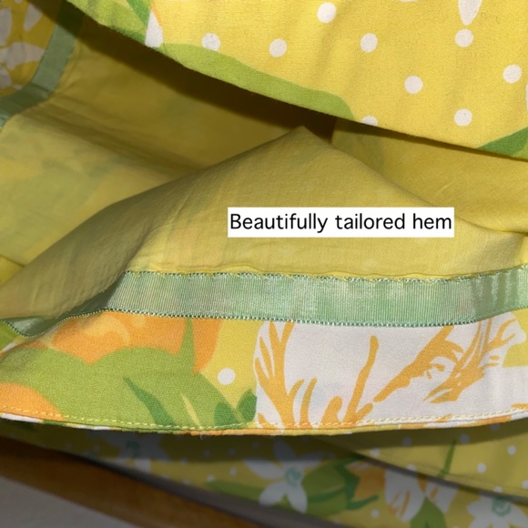 Elevenses Anthropologie Flared Sz 4 Yellow Multicolor Floral Mini Pleated Skirt - Picture 6 of 12